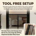 Pet Gate Fence No Drilling Mesh Barrier Anti Escape Door Guard for Cats and Dogs Durable Scratch Proof for Kitchen Stairs