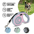 Retractable Dog Leash 3M/5M Pet Walking Lead One-Button Lock Non-Slip Handle for Small Dogs Cats Training Hiking Puppy Supplies