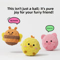 1Pc 5×5cm Cartoon Spiky Squeaky Dog Toy Ball Plush Animal Chew Toy Teeth Cleaning Interactive Pet Sound Toy Puppy Self Play Gift