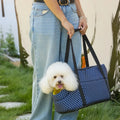 Portable Pet Carrier Bag - Breathable Mesh Winter Warm Foldable Shoulder Handheld Bag, for Small-medium Dogs Cats