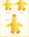 Cute Charging Duck Squeaky Plush Dog Toy for Golden Retriever Teddy Chew Teething Boredom Relief Small Yellow Duck Pet Supplies