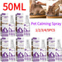 Pet Calming Spray Pet Supplies Pets Pheromone Calming Spray Improve Estrus Agitation Pet Anxiety Relief Spray Cat Dog Health