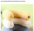 U Shape Pet Plush Pillow Soft Sleep Companion Cushion Calming Toy Universal For Dog Cat Warm Comfortable Pet Sleeping Supplies