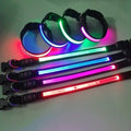 LED Glowing Dog Collar Adjustable Flashing USB Charging Luminous Collar Night Light Harness For Big Medium Small Dogs Pet Items