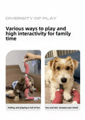 Cute Funny Sausage Dog Rope Toy Interactive Tug of War Toy for Small Medium Dogs,Cotton Teething Grinding,Boredom Relief Pet Toy
