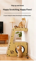 Vertical Corrugated Cardboard Cat Scratcher Durable Sofa Protector Cat Bed Scratch Pad Kitten Toy Cat Tower Cat Scratcher