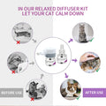 Pet Calming Diffuser with 2PCS Soothing Liquid 3 In1 Pet Pheromones Pet Relief Stress Anxiety Reduce Aggression Barking 48ml/Pc