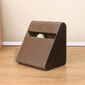 2 in 1 Cat Scratcher Cardboard with Ball Triangles Cat Scratching Board Wear-resistant Cats Clawing Board Pet Climbing Frame