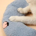Soft Plush Pet Cat Pillow U-shaped Neck Protection Deep Sleep Cushion for Small Dogs Puppy Kitten Bed Accessories Calming Toy