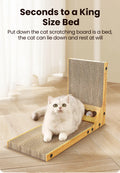 ROJECO Cat Scratcher L-Shaped Cat Scratching Board For Cats Toys Claw Grinding Scraper Mat Cat Furniture Protector Accesories