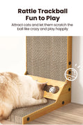 ROJECO Cat Scratcher L-Shaped Cat Scratching Board For Cats Toys Claw Grinding Scraper Mat Cat Furniture Protector Accesories