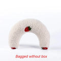 Soft Plush Pet Cat Pillow U-shaped Neck Protection Deep Sleep Cushion for Small Dogs Puppy Kitten Bed Accessories Calming Toy