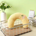 U Shape Pet Plush Pillow Soft Sleep Companion Cushion Calming Toy Universal For Dog Cat Warm Comfortable Pet Sleeping Supplies