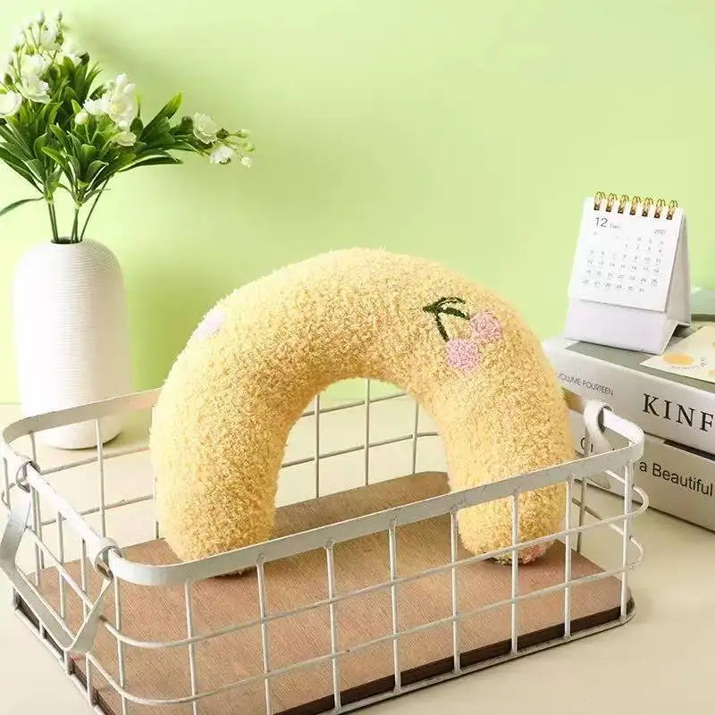 U Shape Pet Plush Pillow Soft Sleep Companion Cushion Calming Toy Universal For Dog Cat Warm Comfortable Pet Sleeping Supplies