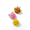 1Pc 5×5cm Cartoon Spiky Squeaky Dog Toy Ball Plush Animal Chew Toy Teeth Cleaning Interactive Pet Sound Toy Puppy Self Play Gift