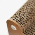 Cat Scratcher Bed Wooden Detachable Corrugated Board, Cat Hole Hanging Ball Toy, Large Space Cardboard Cat Bed Apartment