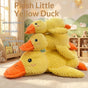 Cute Charging Duck Squeaky Plush Dog Toy for Golden Retriever Teddy Chew Teething Boredom Relief Small Yellow Duck Pet Supplies