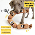 Hot Dog Sausage Plush Chew Toy for Dogs BB Squeaker Press Sound Design Bite Resistant Pet Teeth Grinding Boredom Relief Toy