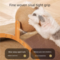 2-in-1 Wooden Cat Scratching Post And Ball Set Durable Solid Wood Sisal Scratch Board Interactive Paw Toy for Cats And Kittens