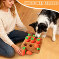 Dog Puppy Snuffle Mat Funny Enrichment Interactive Pet Carrot Puzzle Toy Dog Activity Mat for Boredom Relief Foraging Training