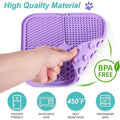 Silicone Pet Licking Mat With Strong Suction Cups Dog Slow Feeder Bowl Anti Choking Slow Food Pad For Dogs Cats Anxiety Relief