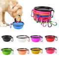 TPE dog bowl cat bowl wear-resistant and durable pet folding bowl travel outdoor drinking water feeding portable pet bowl