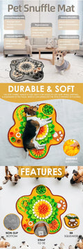 Pet Sniffing Mat Indoor Dog Walking Dog Cat Foraging Toy Dog Stress Relief Puzzle Treasure Hunt Game Slow Eating Mat