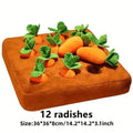 Carrot Snuffle Mat for Dogs Cats Puzzle Toy with Carrots for Small Medium Large Interactive Pet Stress Relief Dogs Chew Toys