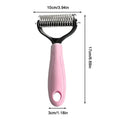 Cat Hair Removal Comb Dog Hair Removal Brush Stainless Steel Double Sided Pet Grooming Brush Removing Tangles Cat Accessories
