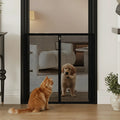 Pet Gate Fence No Drilling Mesh Barrier Anti Escape Door Guard for Cats and Dogs Durable Scratch Proof for Kitchen Stairs