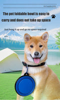 TPE dog bowl cat bowl wear-resistant and durable pet folding bowl travel outdoor drinking water feeding portable pet bowl