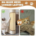 Durable Hemp Cat Scratcher-Magic Invisible Adhesive,No Mess,Sofa Safety Design,Multi-layer Exercise,Durable Sisal Hemp Material