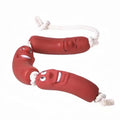 Cute Funny Sausage Dog Rope Toy Interactive Tug of War Toy for Small Medium Dogs,Cotton Teething Grinding,Boredom Relief Pet Toy