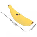 Pets Calming-Banana Plush Toy Squeaky 2 In 1 Anxiety Boredom Relief Dog Chewing Toys Soft Sturdy For Pet Alone Companion