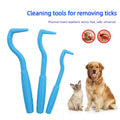 Pet Tick Remover Tool Set Tick Tweezer Flea Remover Hook Portable Mite Flea Extractor Clamp Safe Grooming Accessories for Pets