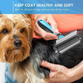 Professional 2In1 Double-Sided Pet Grooming Brush Dog Comb Rake Comfortable Handle For Dogs Cats Remove Knots Tangles Easily