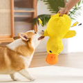 Hot pet Plush Toy Dog Calming Duck Stuffed Duck Toys Chew Toy Durable Squeaky for Puppy Pet Teeth Cleaning Chew Toy Pet Supplie