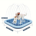 Super Sized Dog Water Play Mat And Children'S Swimming Pool -Foldable, Rubber Water Play Mat, Suitable For Outdoor Entertainment