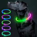 LED Glowing Dog Collar Adjustable Flashing Rechargea Luminous Collar Night Anti-Lost Dog Light HarnessFor Small Dog Pet Products