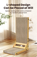 ROJECO Cat Scratcher L-Shaped Cat Scratching Board For Cats Toys Claw Grinding Scraper Mat Cat Furniture Protector Accesories