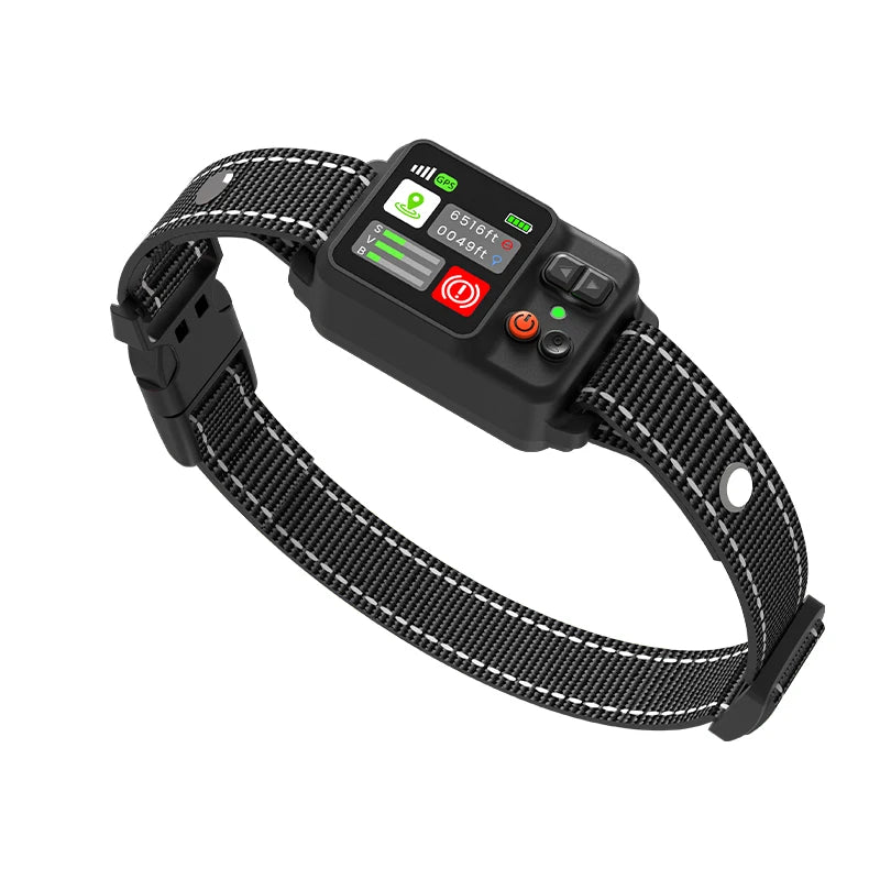 GPS Dog Wireless Fence Coverage Range 49-6561 Feet IP67 Waterproof Adjustable Training Modes GPS Positioning Outdoor Use Only