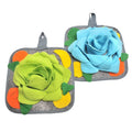 Pet Snuffle Mat For Dogs Rabbit Pet Feeding Foraging Trainingpad Bunny Blanket Toys Puzzle Dogs Toy Dispenser Rabbits