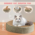 Cat Scratcher Cardboard Round Oval Cat Scratch Pad Bowl Nest for Indoor Cats Grinding Claw Round Cat Scratching Board