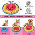 New Pet Sniffing Pad Flower-shaped Slow Food Pad Olfactory Training Educational Mat Pet Toy Dog Sniffing Mat