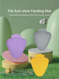 Pet Licking Mat with Suction Cup Slow Feeder Food-Grade Silicone Dog Treat Mat for Anxiety Relief Slow Eating Choking Prevention