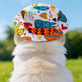 1PC Pet Sun Hat Adjustable Pet Sun Hat Cat Dog Breathable Dog Sunshade Hats Outdoor Travel Pet Fisherman Hat Sun Protection