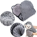 Large Soft Pet Bath Towel Quick-Drying Super Absorbent Foldable Skin-Friendly Cat Dog Bath Robe for Comfortable Cleaning
