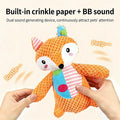 Soft Plush Dog Squeaky Toy Bite Resistant Molar Chew Doll Interactive Sound Pet Toy Puppy Anxiety Relief Boredom Relief Companio