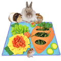 Small Pet Snuffle Mat, Rabbit Foraging Mat, Hamster Scent TrainingBlanket, Slow Feeder for Dogs &Rabbits