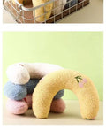 U Shape Pet Plush Pillow Soft Sleep Companion Cushion Calming Toy Universal For Dog Cat Warm Comfortable Pet Sleeping Supplies